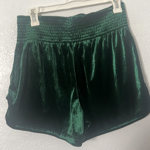 Boxing Shorts green velvet emerald size M - Picture 2 of 3